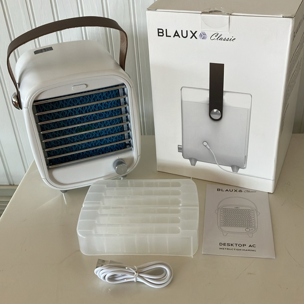 NIB  BLAUX Classic Desktop AC Portable Compact Electric Cooling System